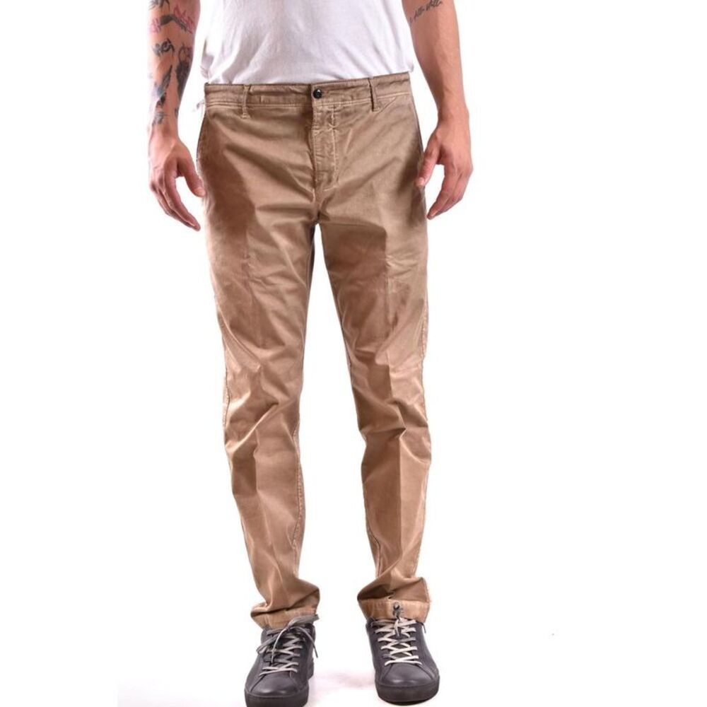 Dondup Slim Fit Casual Pants Men Beige